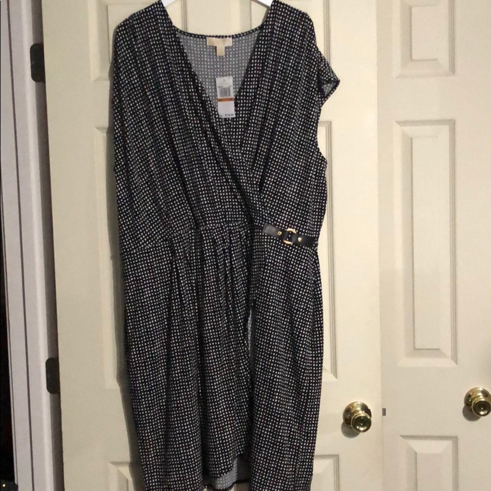 Michael Kors dress. Black with white polka dots